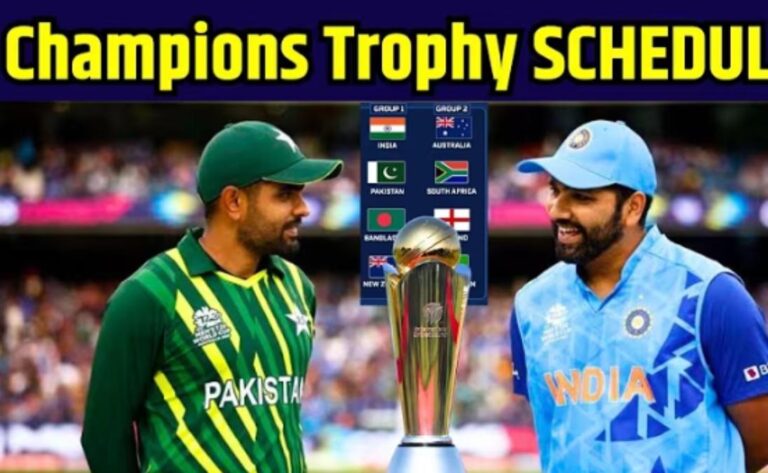 Champions Trophy Schedule 2025